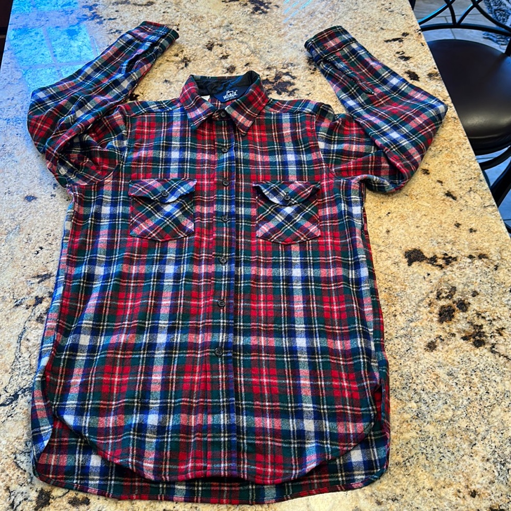 Vintage Woolrich Button Down Long Sleeve Plaid Shirt
